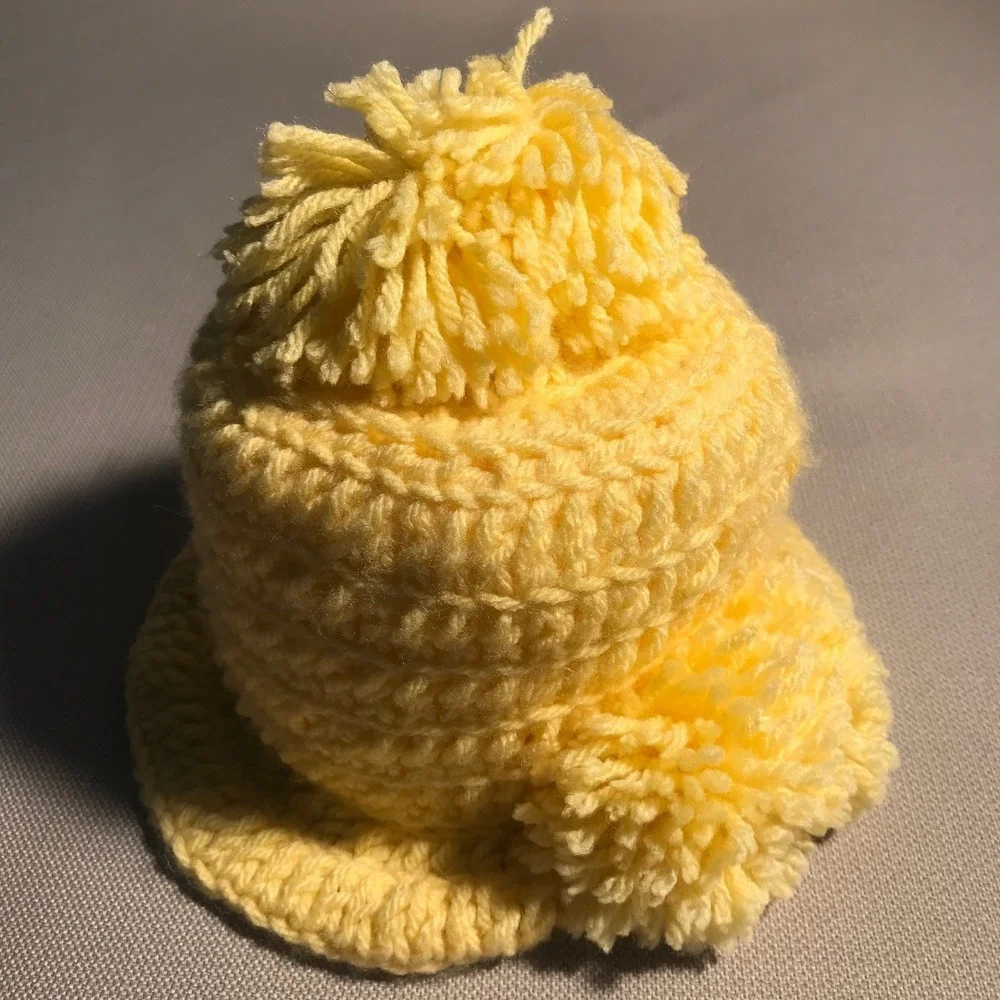 Handmade Crocheted‎ Toilet Paper Cover Holder Bonnet Hat Cottage Granny Core